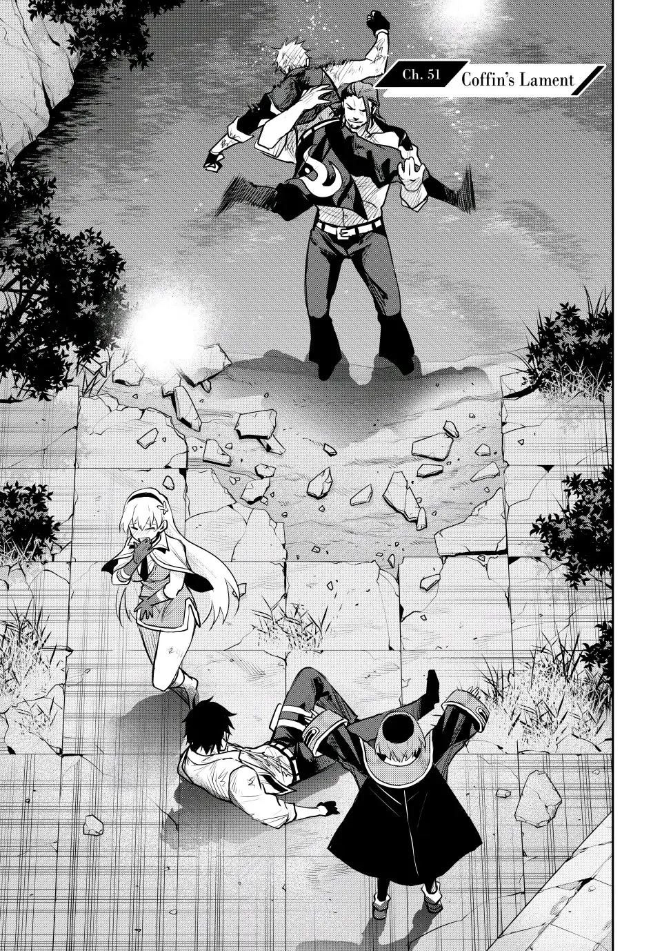 A Court Magician, Who Was Focused on Supportive Magic Because His Allies Were Too Weak, Aims to Become the Strongest After Being Banished Chapter 51 - Page 0