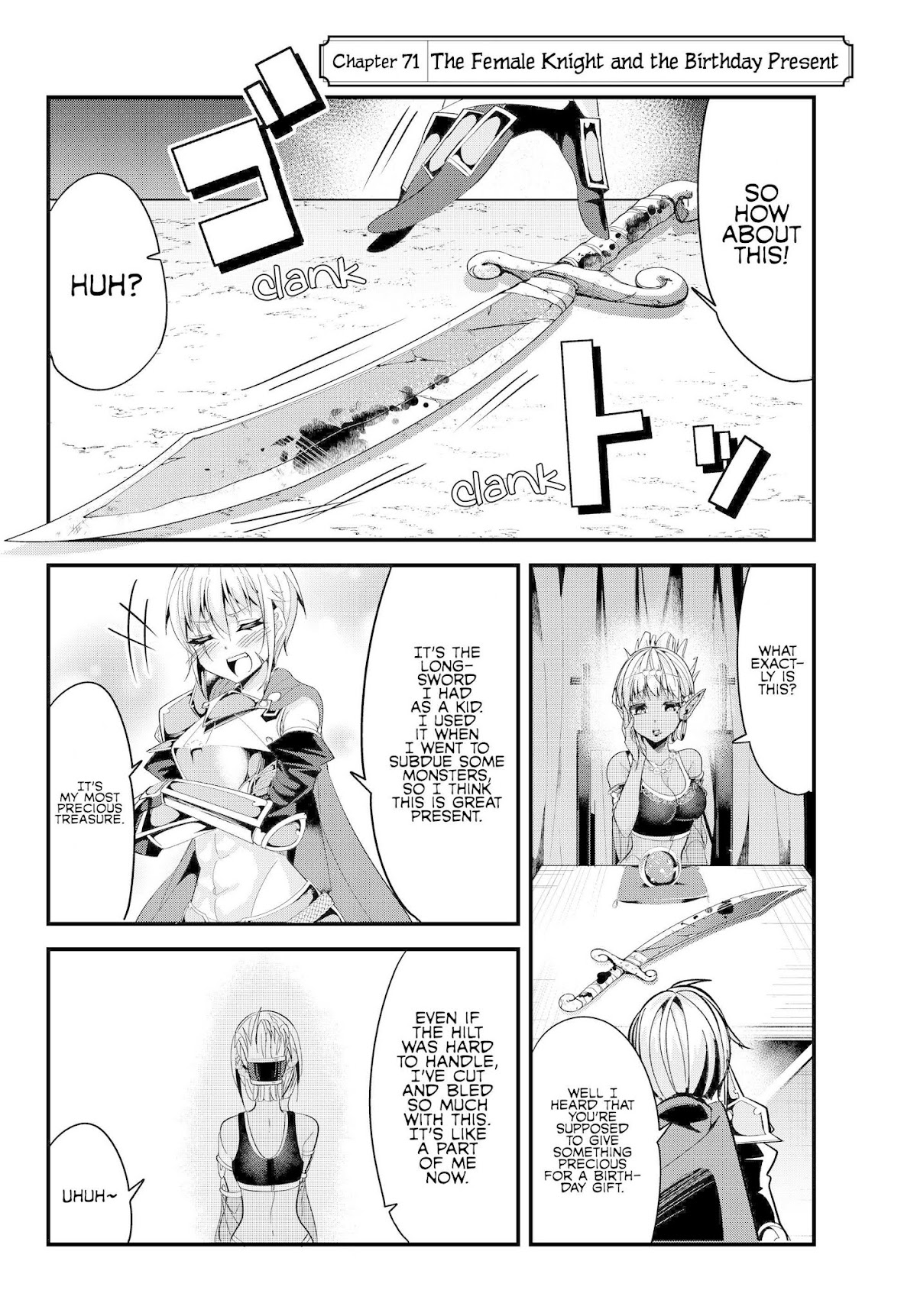 A Story About Treating a Female Knight Who Has Never Been Treated as a Woman as a Woman Chapter 71 - Page 2