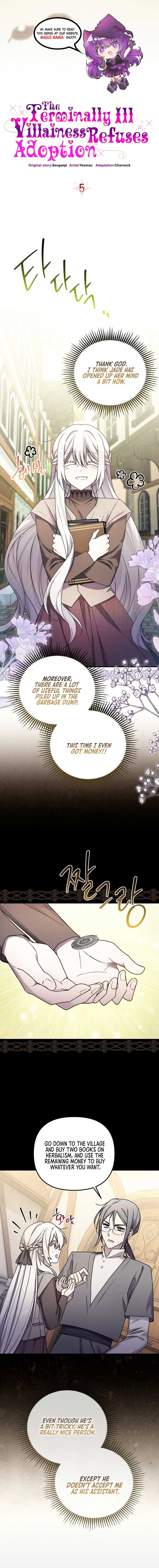 A Terminally Ill Villainess Refuses To Be Adopted Chapter 5 - Page 1