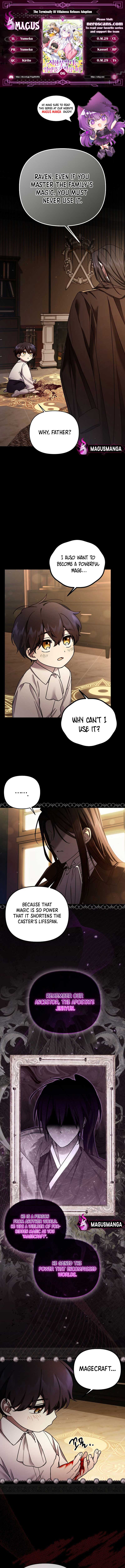 A Terminally Ill Villainess Refuses To Be Adopted Chapter 6 - Page 0