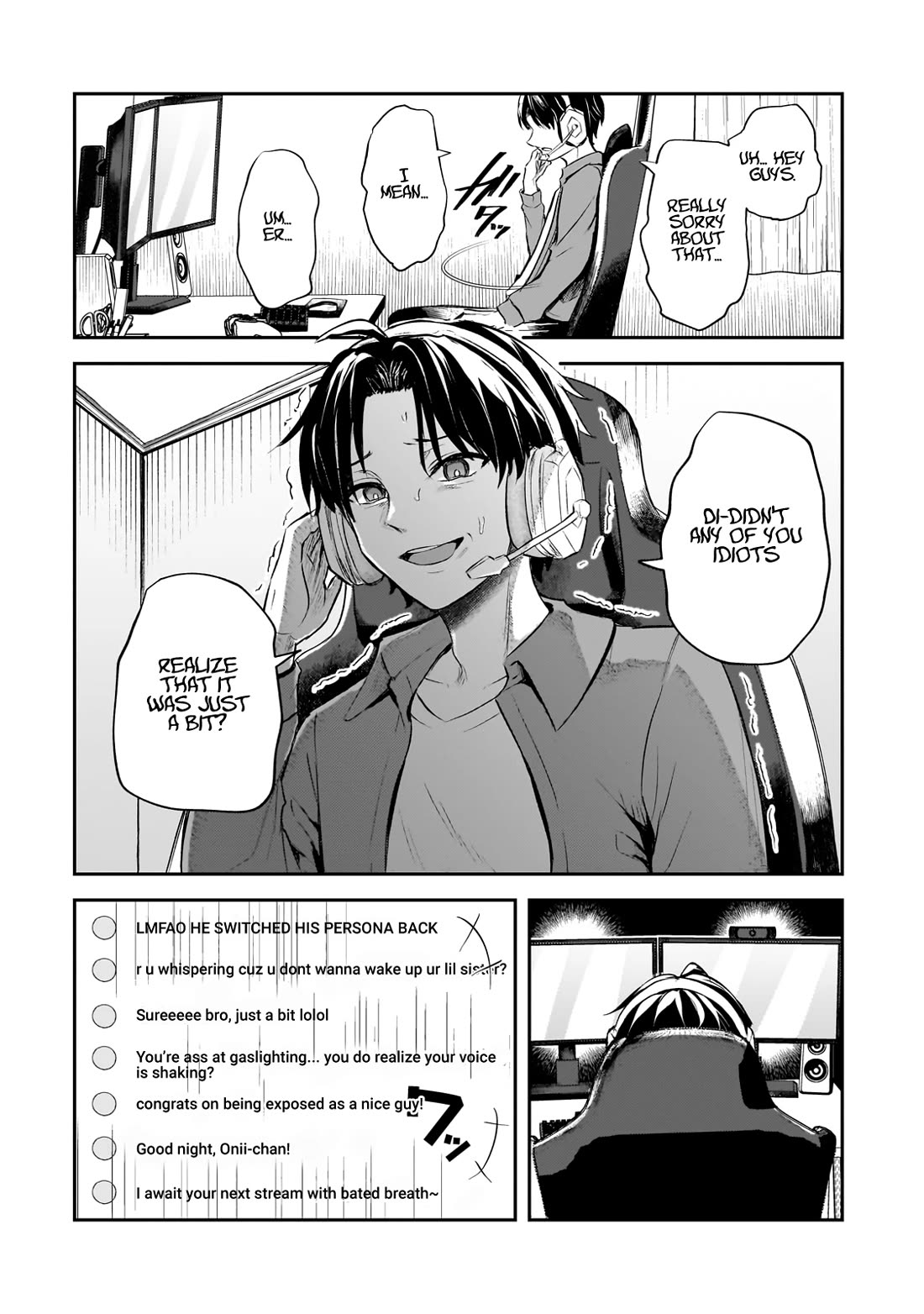 A Toxic 20-Year-Old Game Streamer Accidentally Reveals His Nice Personality Because He Forgot to End the Stream Chapter 1 - Page 20