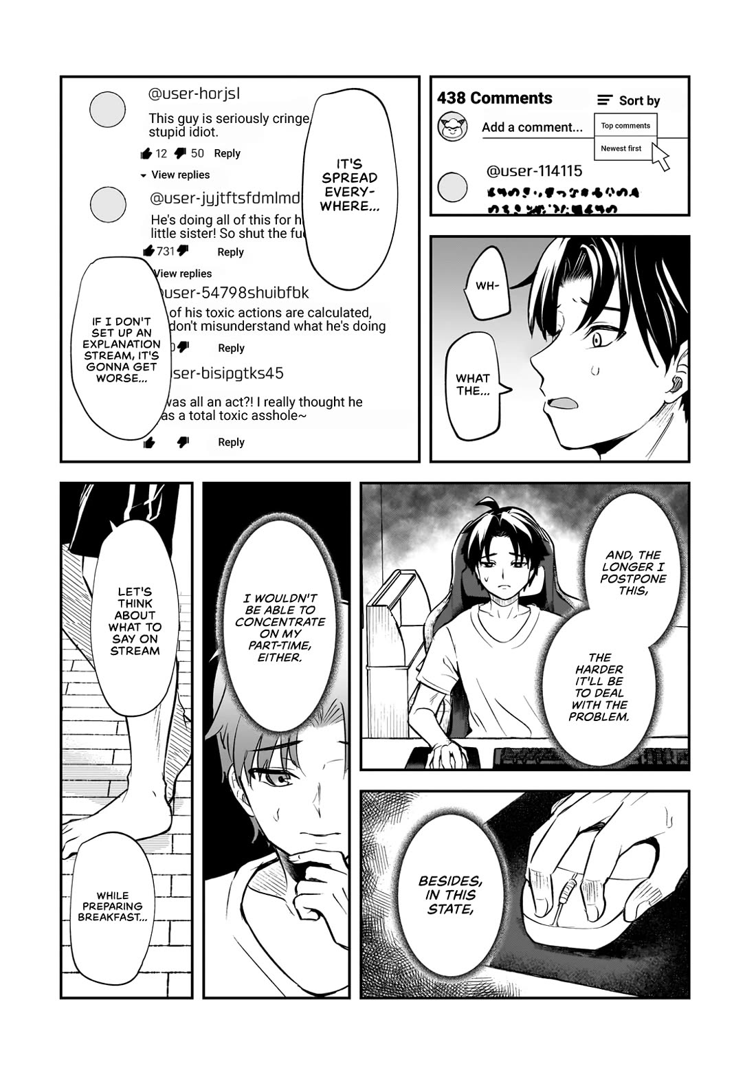 A Toxic 20-Year-Old Game Streamer Accidentally Reveals His Nice Personality Because He Forgot to End the Stream Chapter 1 - Page 24