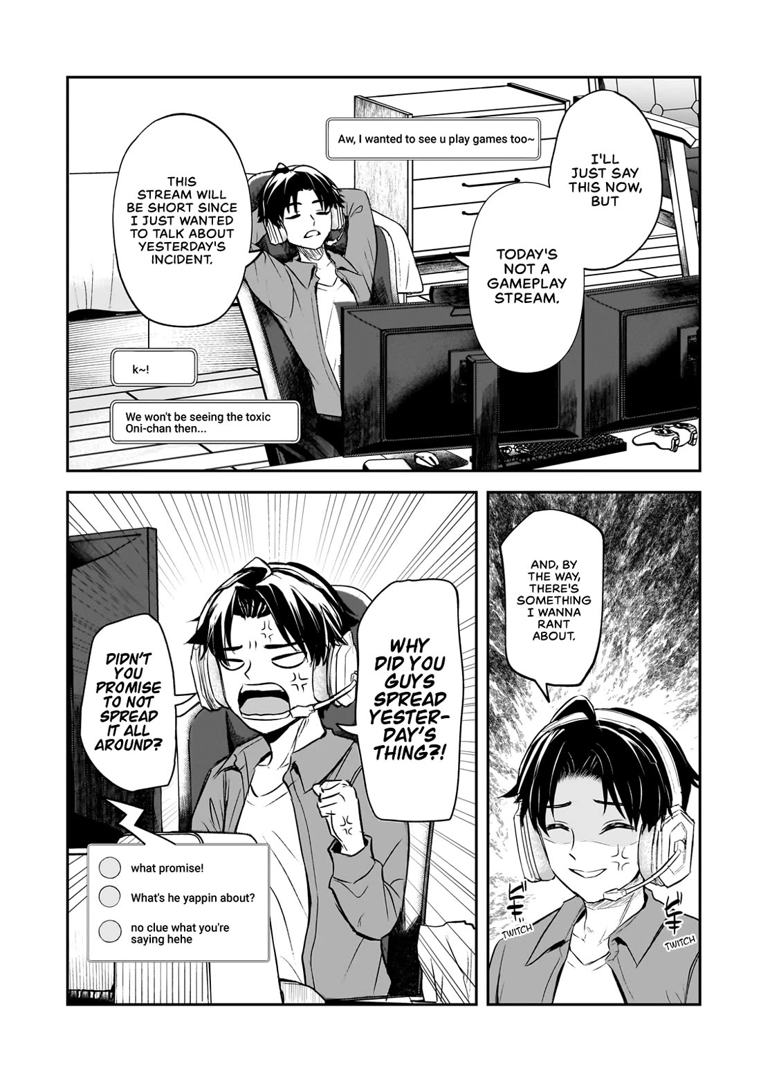 A Toxic 20-Year-Old Game Streamer Accidentally Reveals His Nice Personality Because He Forgot to End the Stream Chapter 1 - Page 31