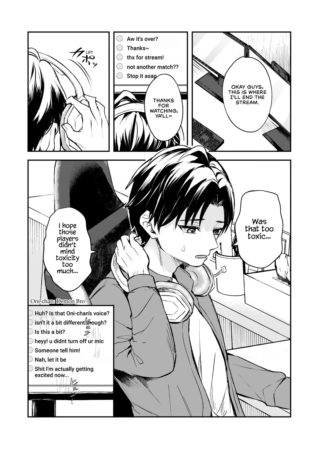 A Toxic 20-Year-Old Game Streamer Accidentally Reveals His Nice Personality Because He Forgot to End the Stream Chapter 1 - Page 5