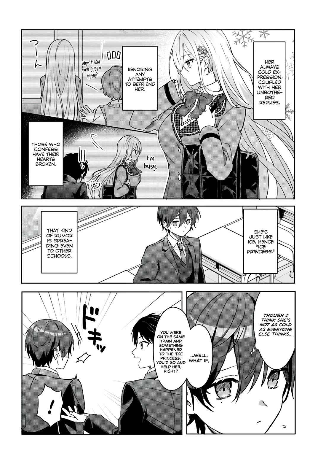 After Helping the “Ice Princess” From Another School, I Decided to Start as a Friend Chapter 1 - Page 12