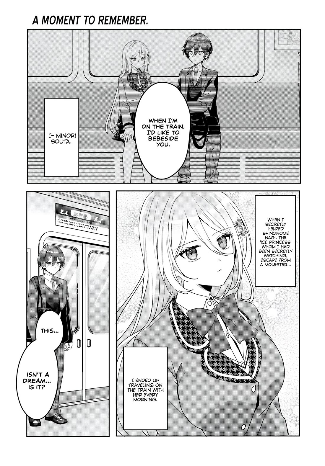 After Helping the “Ice Princess” From Another School, I Decided to Start as a Friend Chapter 2 - Page 1