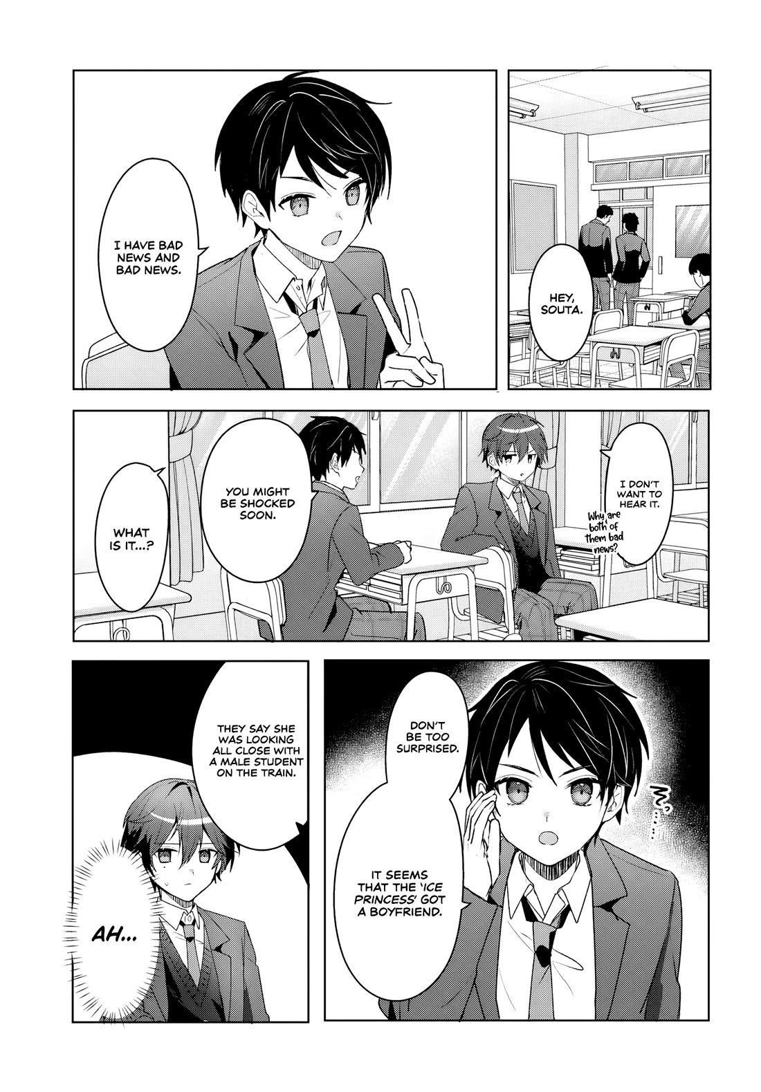 After Helping the “Ice Princess” From Another School, I Decided to Start as a Friend Chapter 4 - Page 1