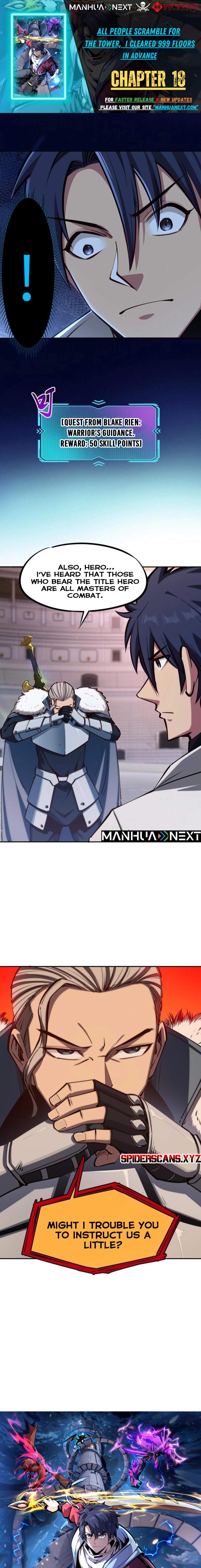 All People Scramble for the Tower, I Cleared 999 Floors in Advance Manga Chapter 18 - Page 1