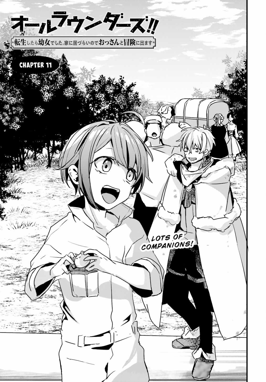 All Rounders!! Tensei Shitara Youjo Deshita. Ie Ni Izurai No De Ossan To Bouken Ni Demasu Chapter 11 - Page 1