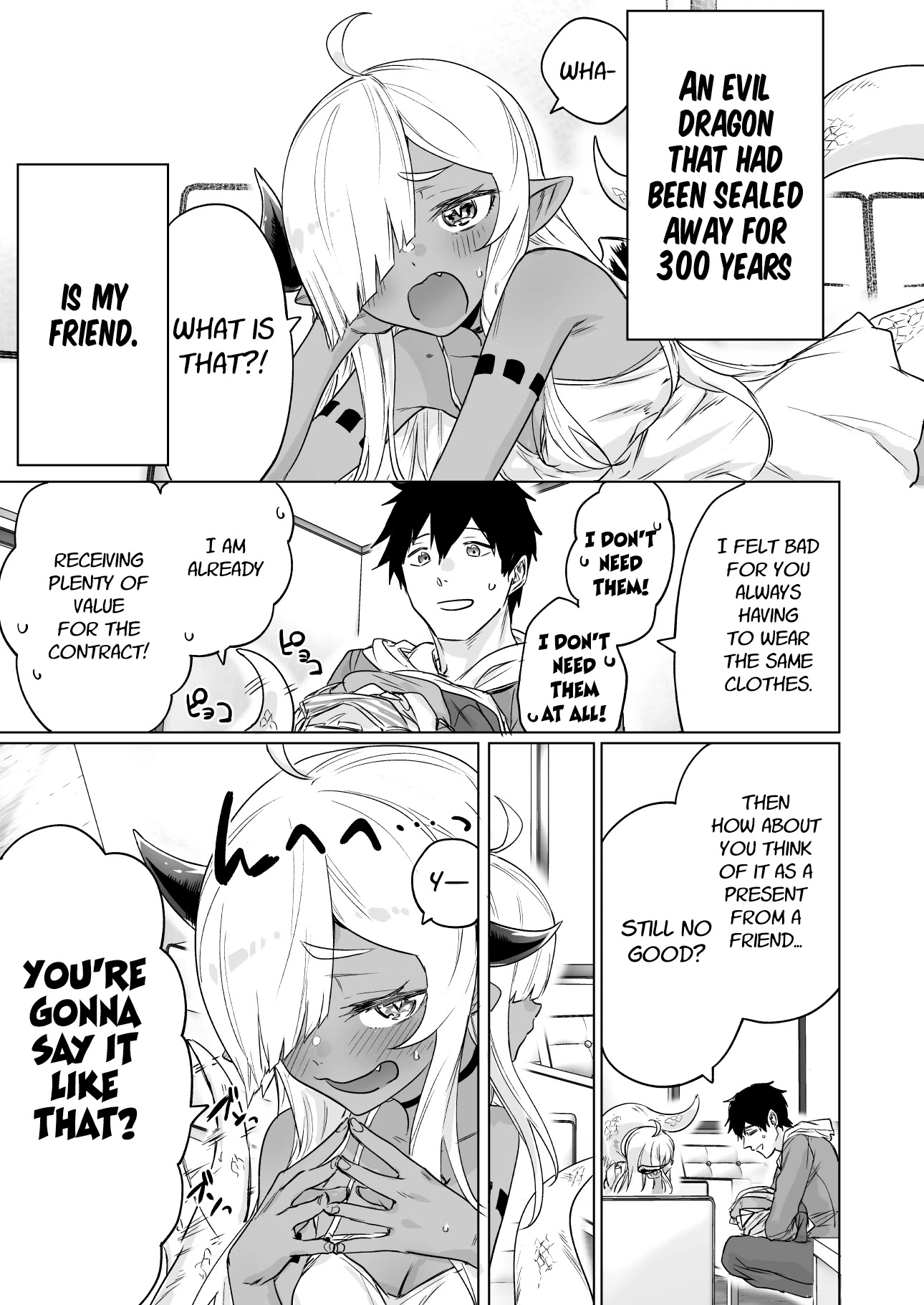 An Evil Dragon That Was Sealed Away for 300 Years Became My Friend Chapter 7 - Page 1