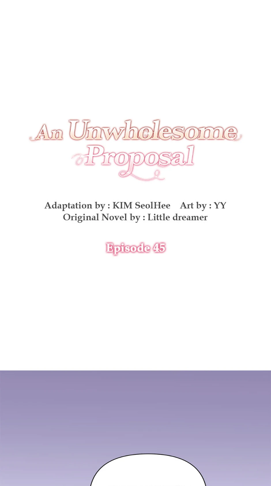 An Unwholesome Proposal Chapter 45 - Page 0