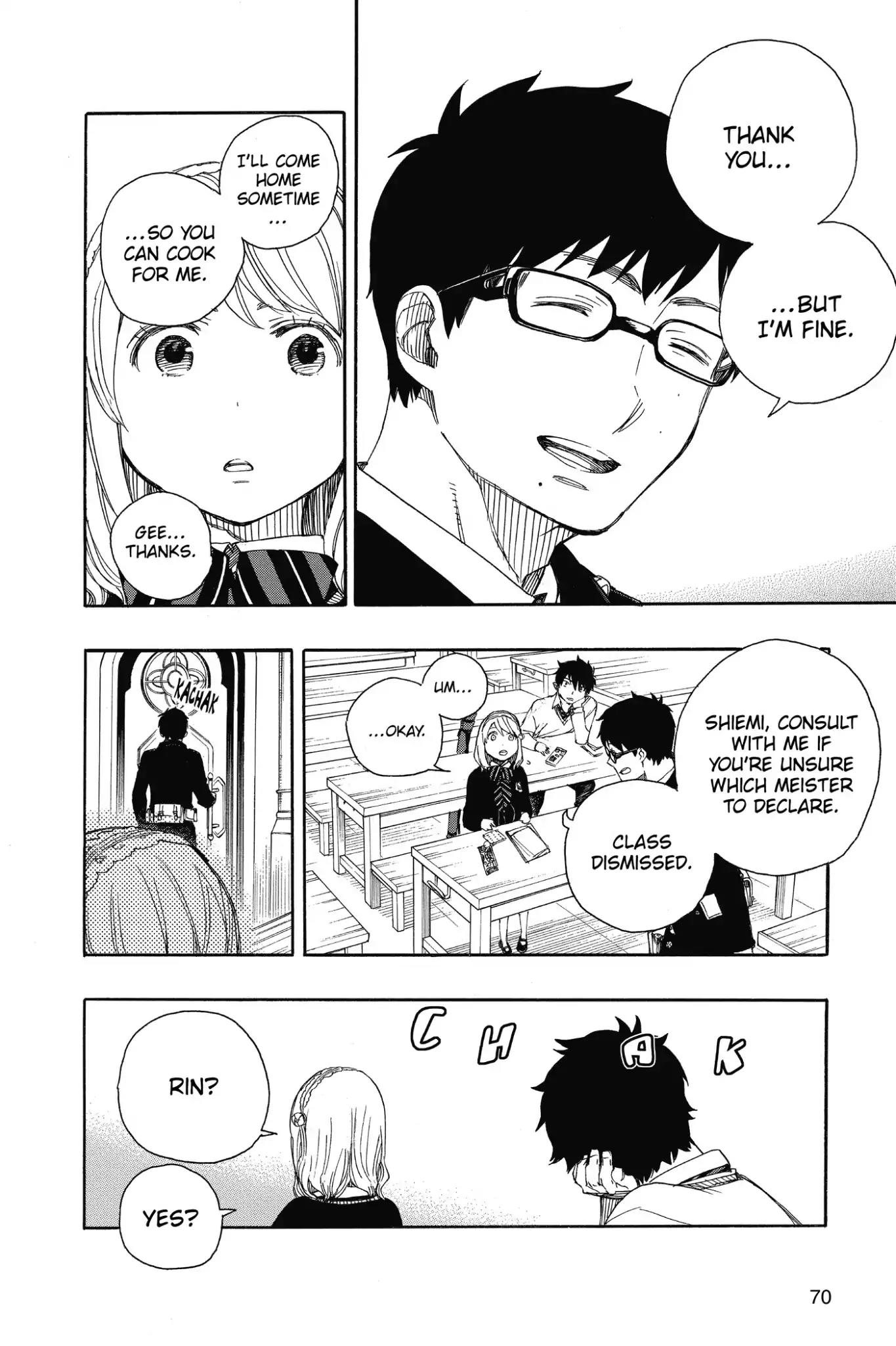 Ao no Exorcist Chapter 69 - Page 28