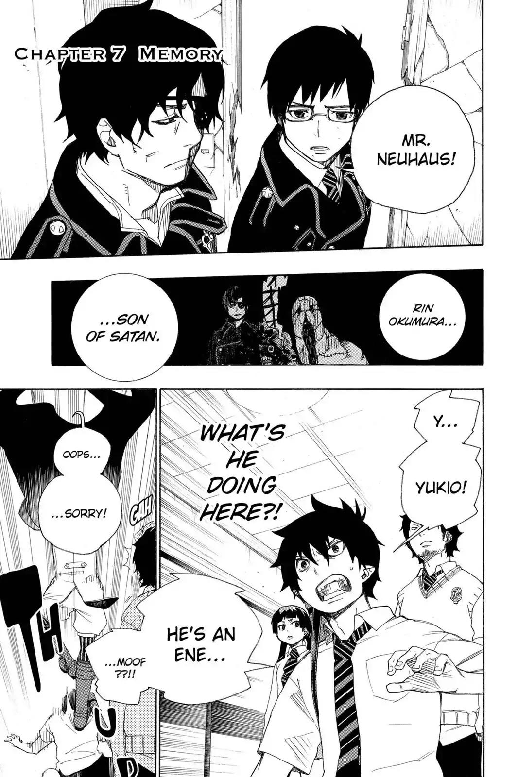 Ao no Exorcist Chapter 7 - Page 1
