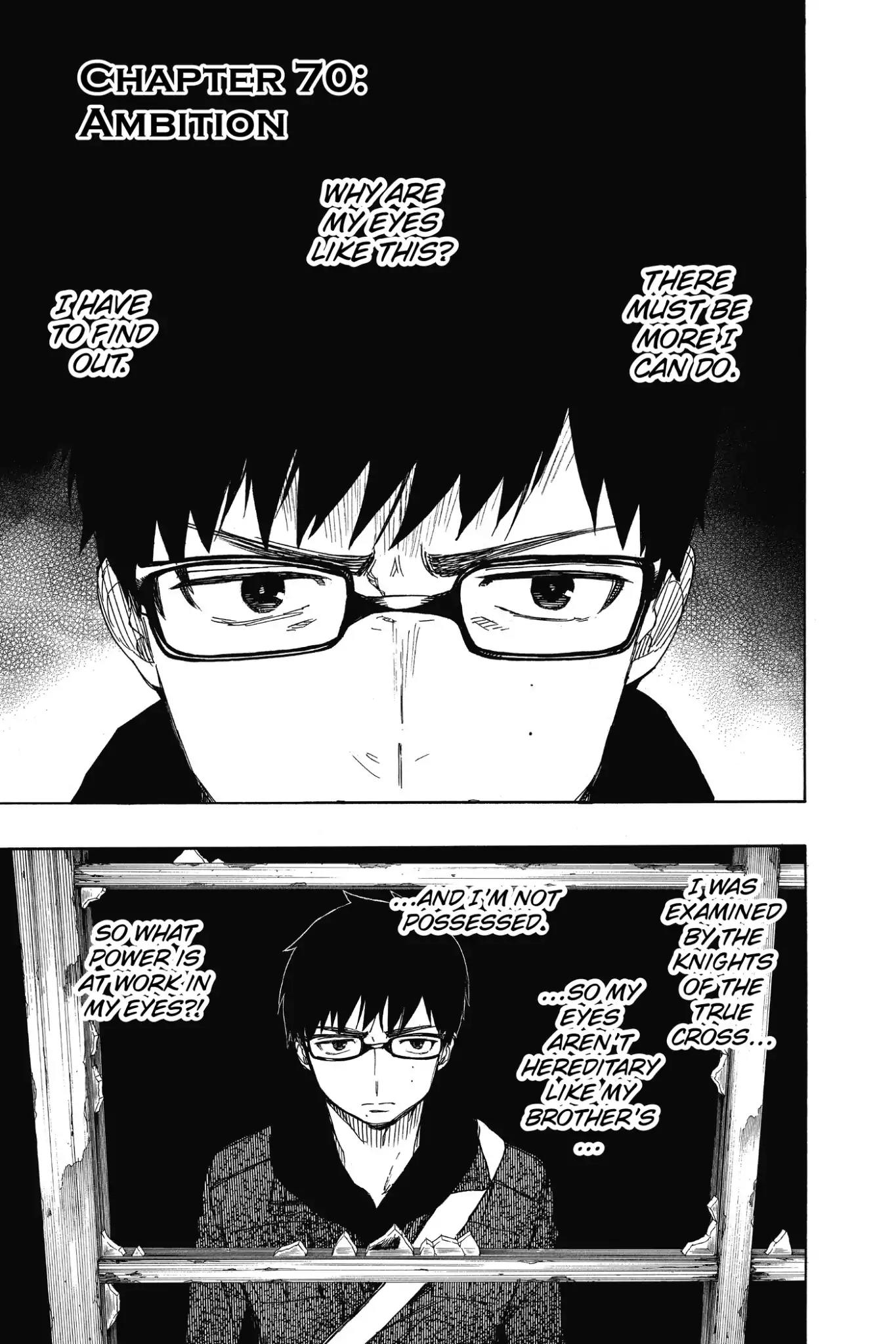 Ao no Exorcist Chapter 70 - Page 1