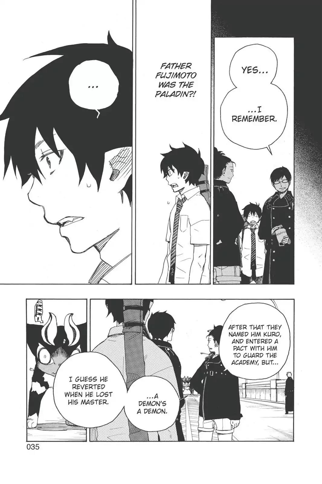 Ao no Exorcist Chapter 8 - Page 35