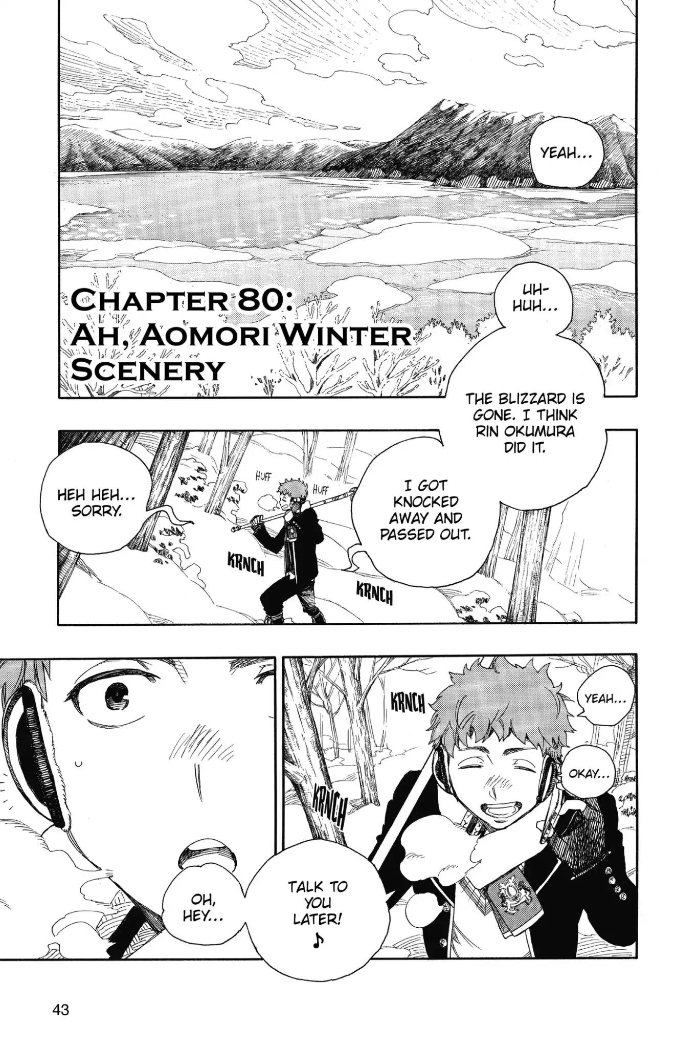 Ao no Exorcist Chapter 80 - Page 1