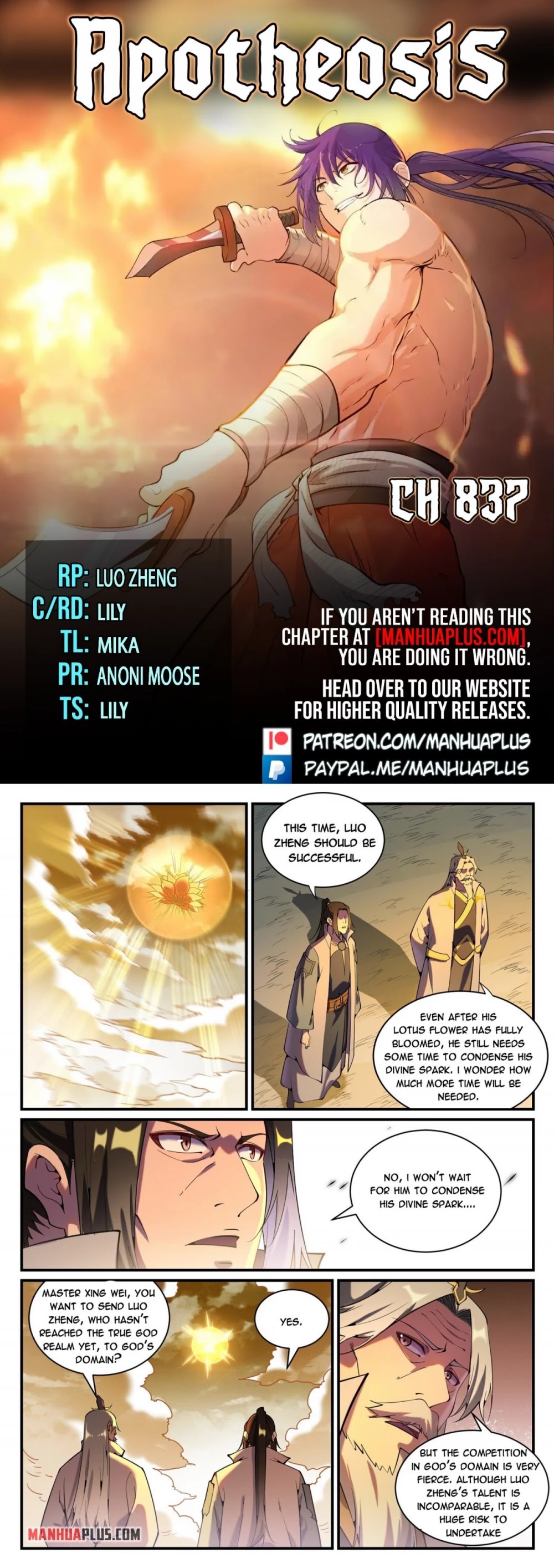 Apotheosis Chapter 829 - Page 1