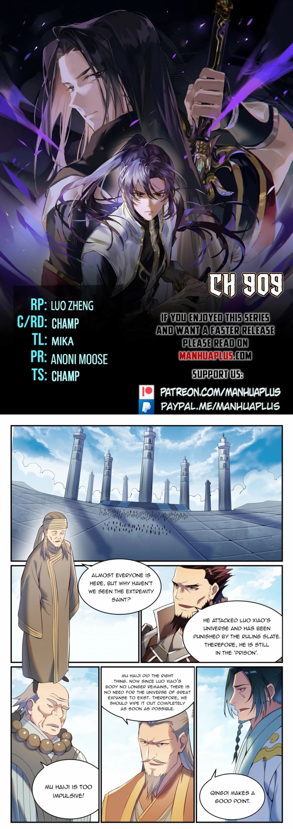 Apotheosis Chapter 901 - Page 1