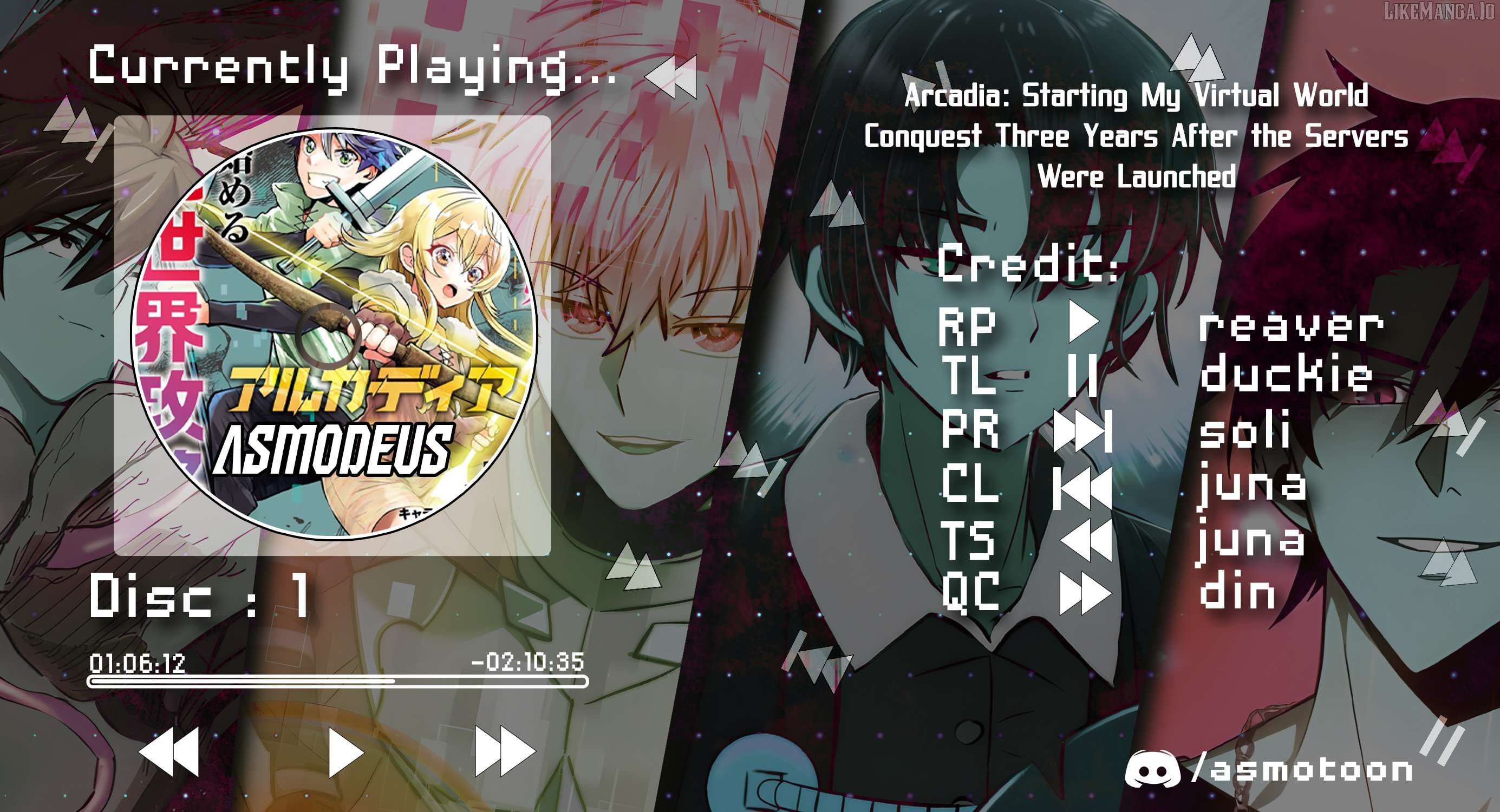 Arcadia: Starting My Virtual World Conquest Three Years After the Servers Were Launched Chapter 1 - Page 1