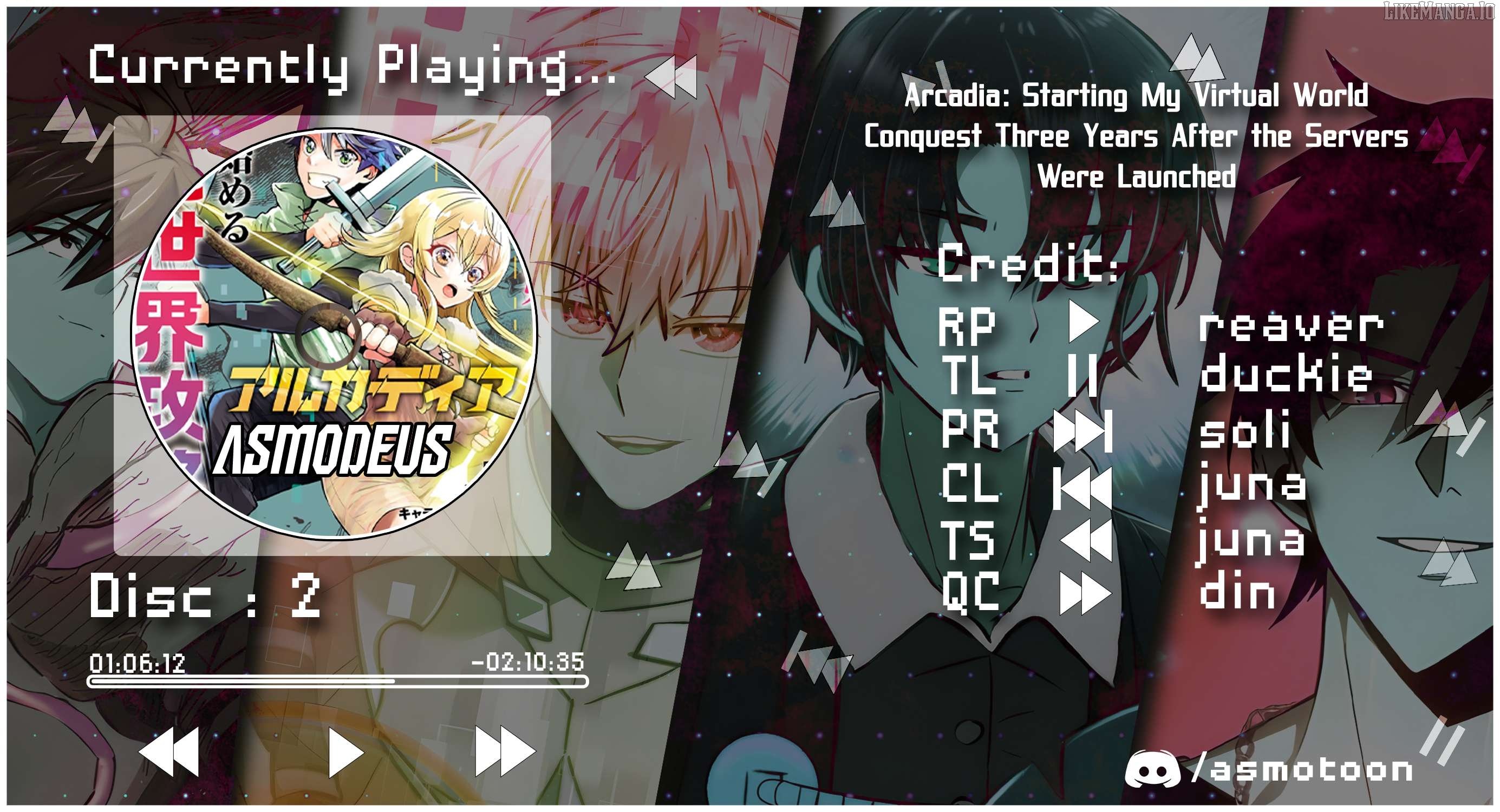 Arcadia: Starting My Virtual World Conquest Three Years After the Servers Were Launched Chapter 2 - Page 1