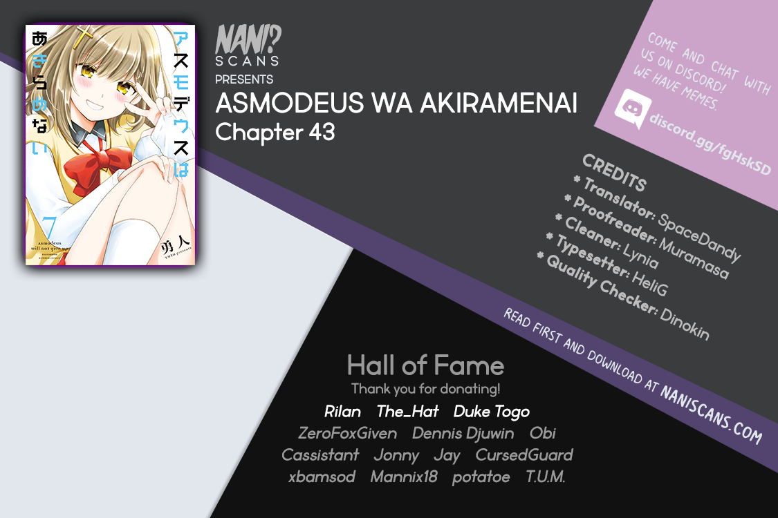 Asmodeus wa Akiramenai Chapter 43 - Page 0