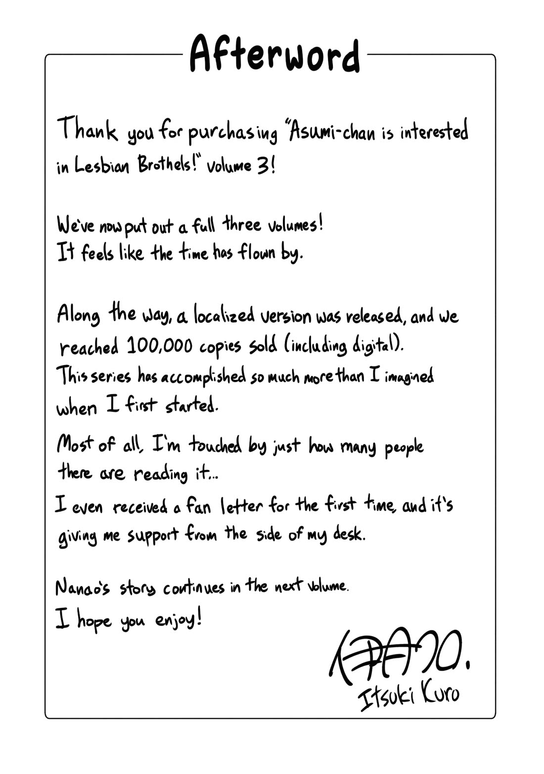 Asumi-chan Is Interested in Lesbian Brothels! Chapter 13.5 - Page 10