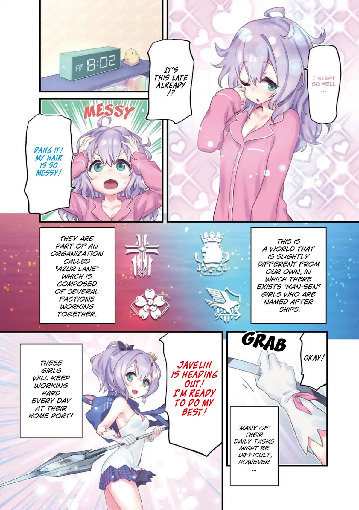 Azur Lane 4-koma: Slow Ahead! Chapter 0 - Page 1