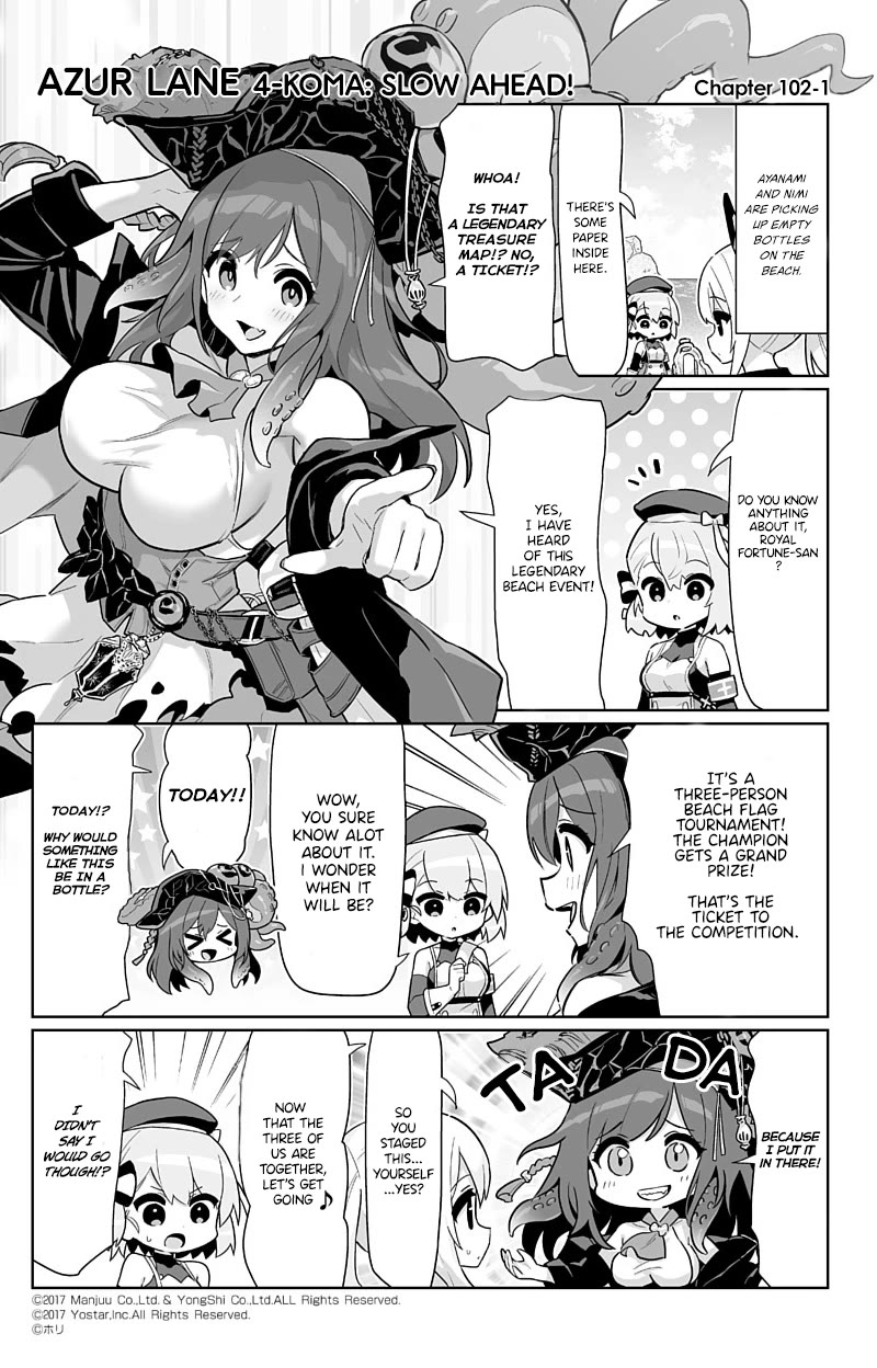 Azur Lane 4-koma: Slow Ahead! Chapter 102 - Page 1