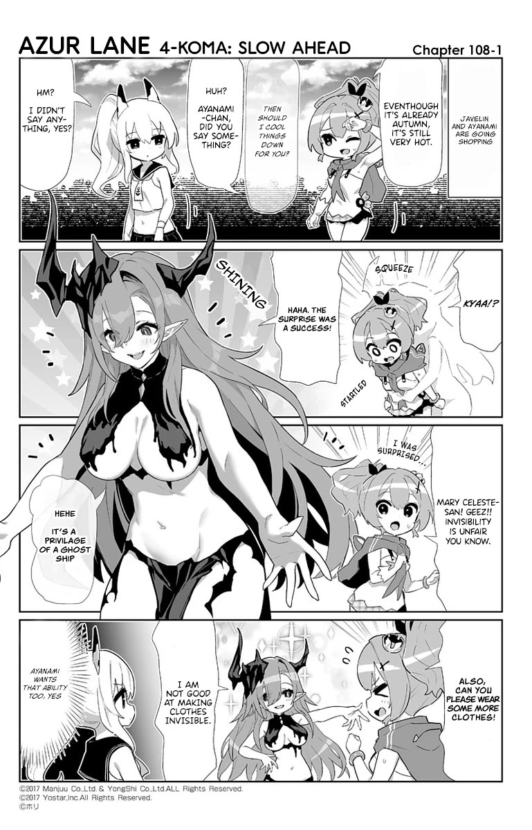 Azur Lane 4-koma: Slow Ahead! Chapter 108 - Page 1
