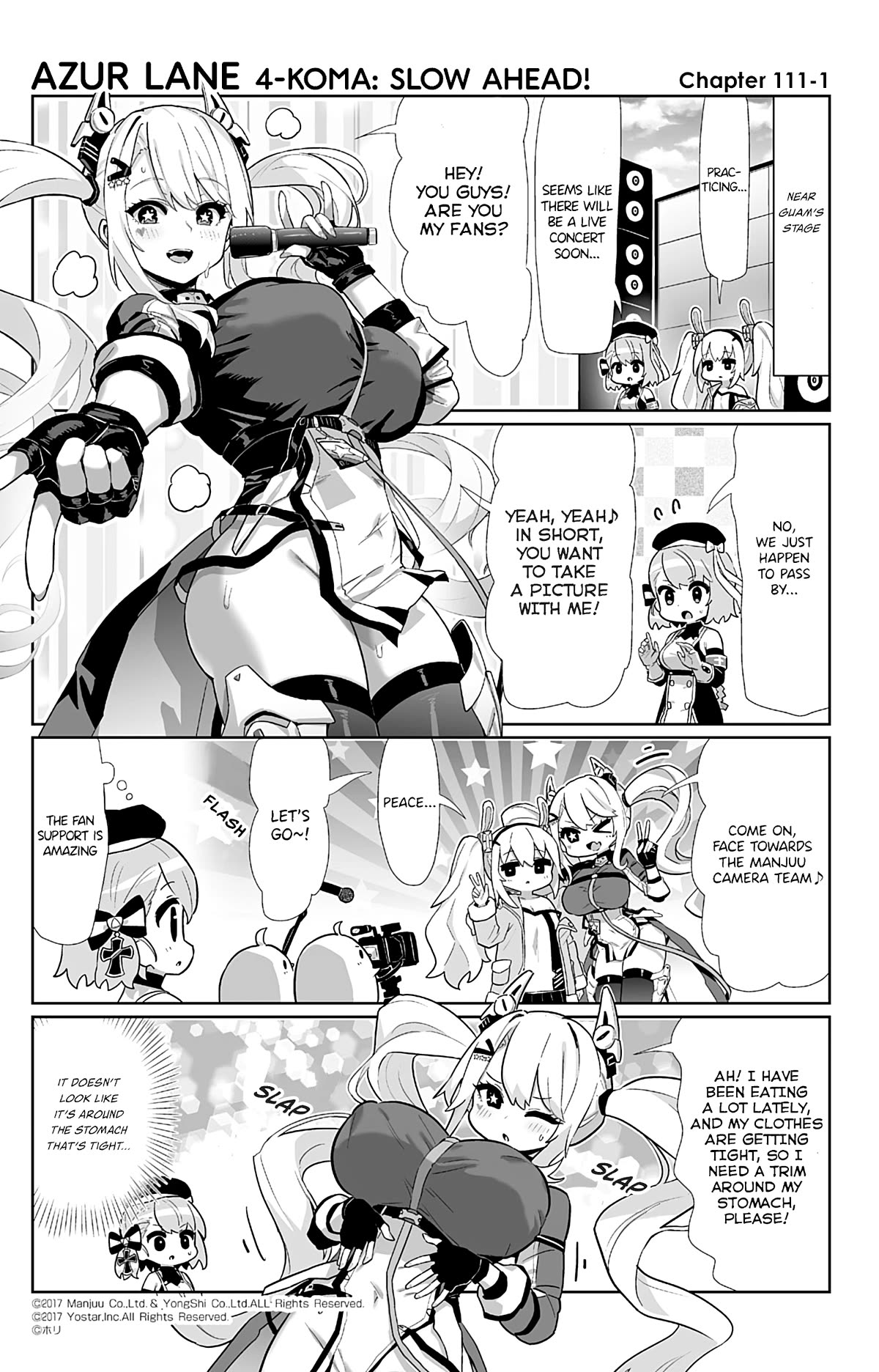 Azur Lane 4-koma: Slow Ahead! Chapter 111 - Page 1