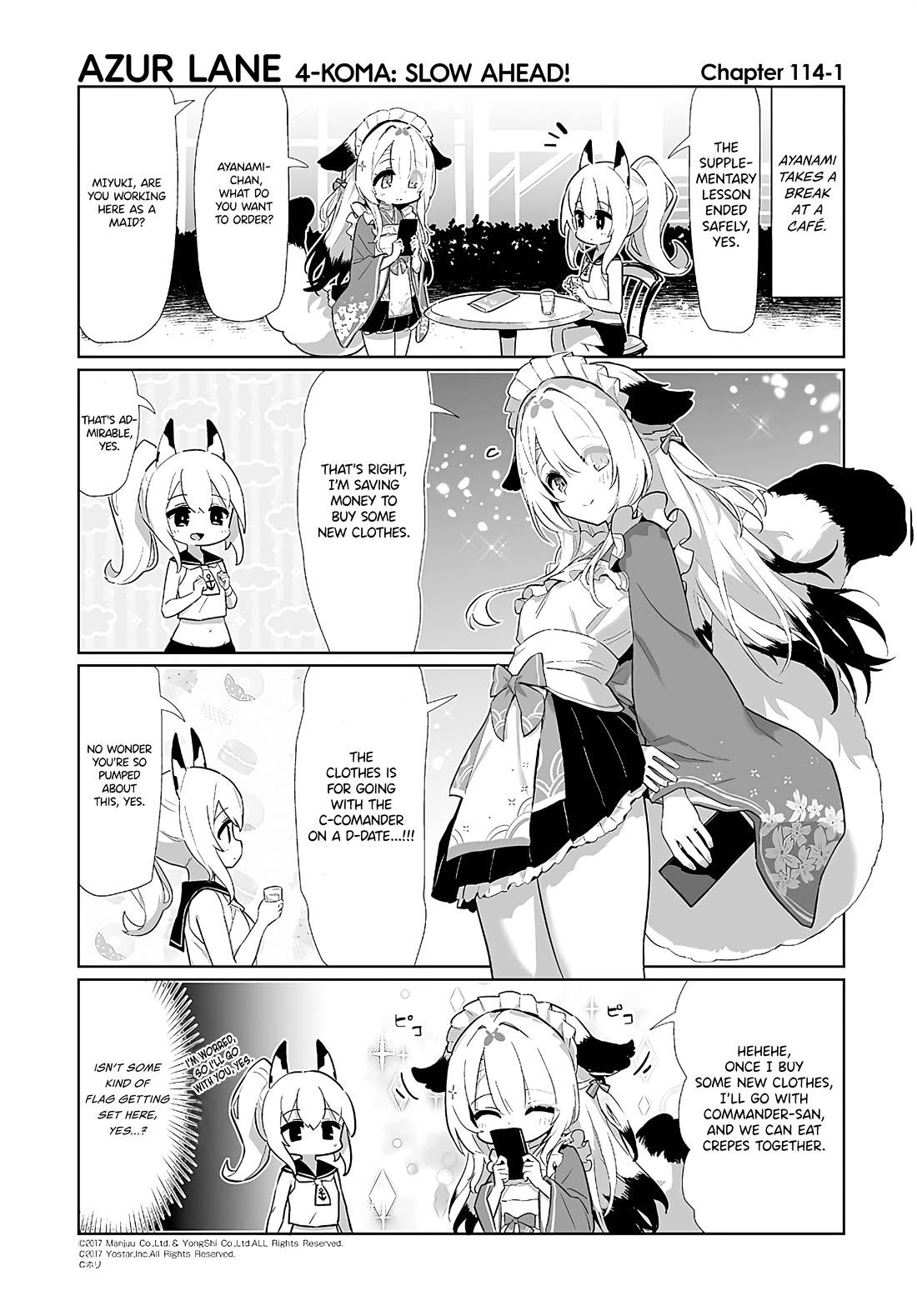Azur Lane 4-koma: Slow Ahead! Chapter 114 - Page 1