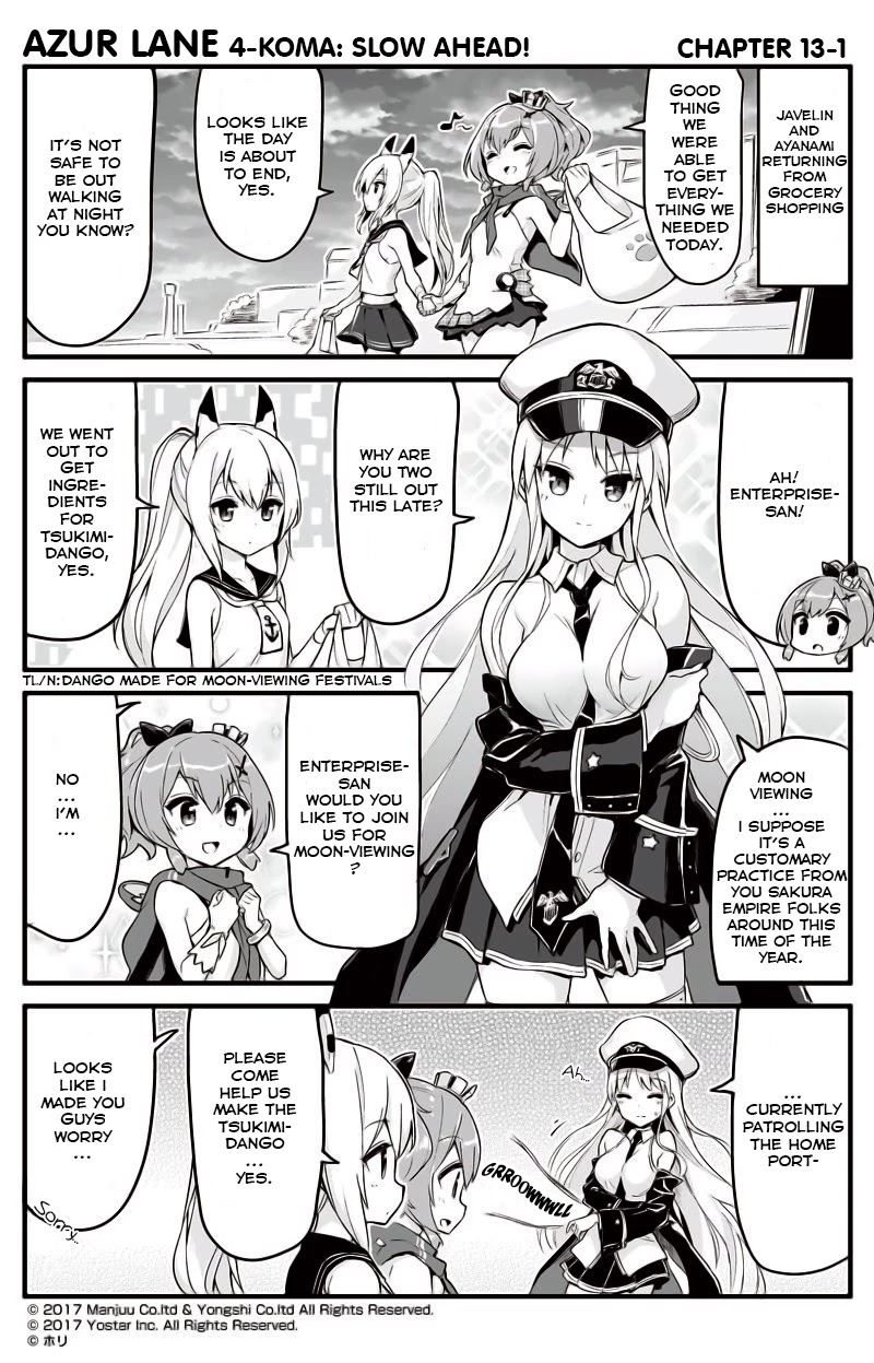 Azur Lane 4-koma: Slow Ahead! Chapter 13 - Page 1