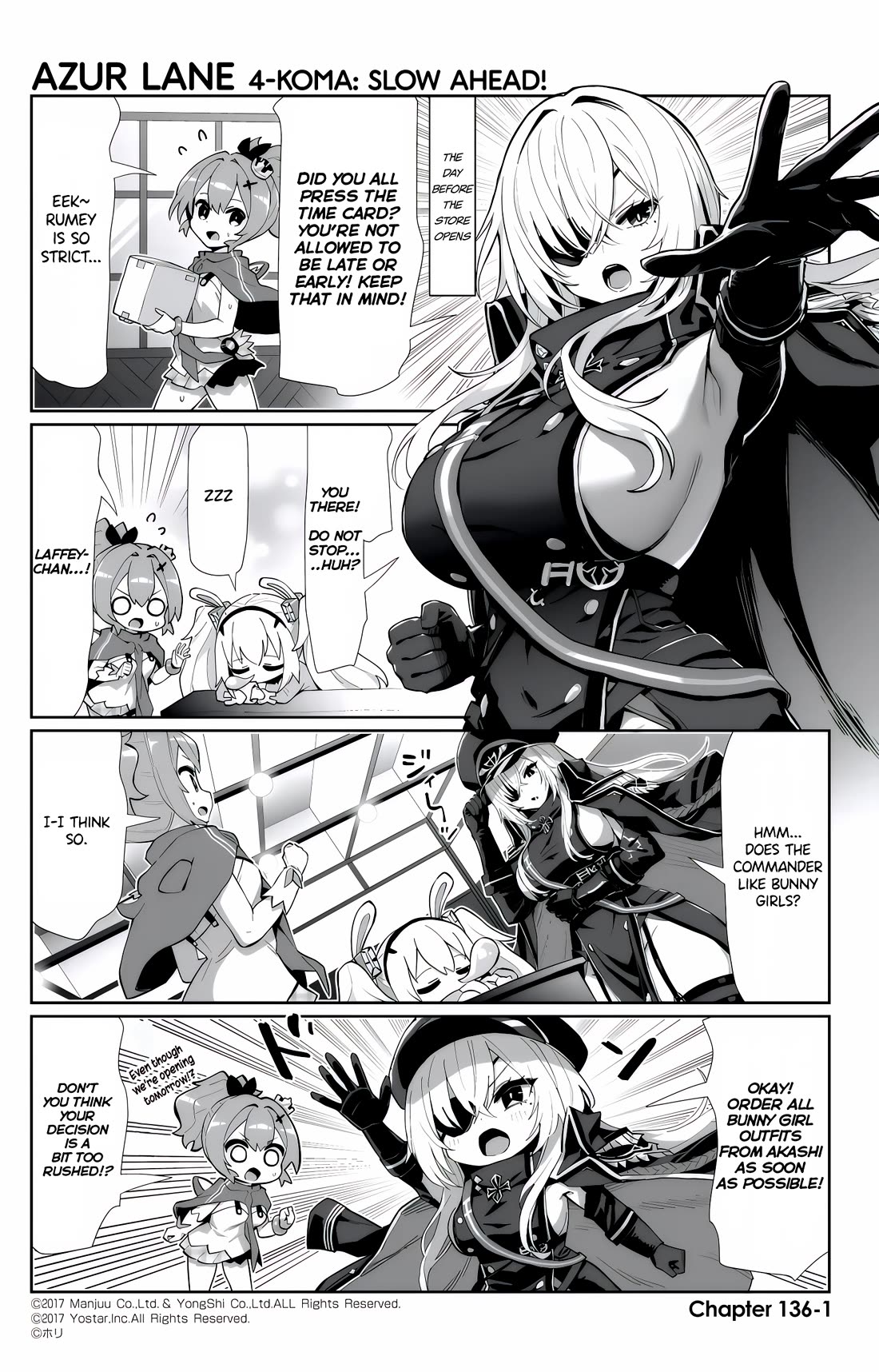 Azur Lane 4-koma: Slow Ahead! Chapter 136 - Page 1