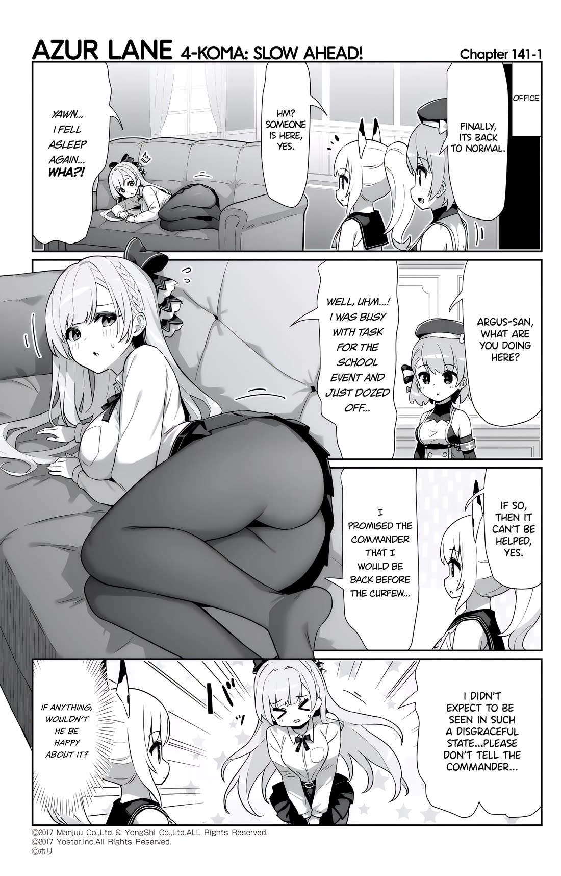 Azur Lane 4-koma: Slow Ahead! Chapter 141 - Page 1