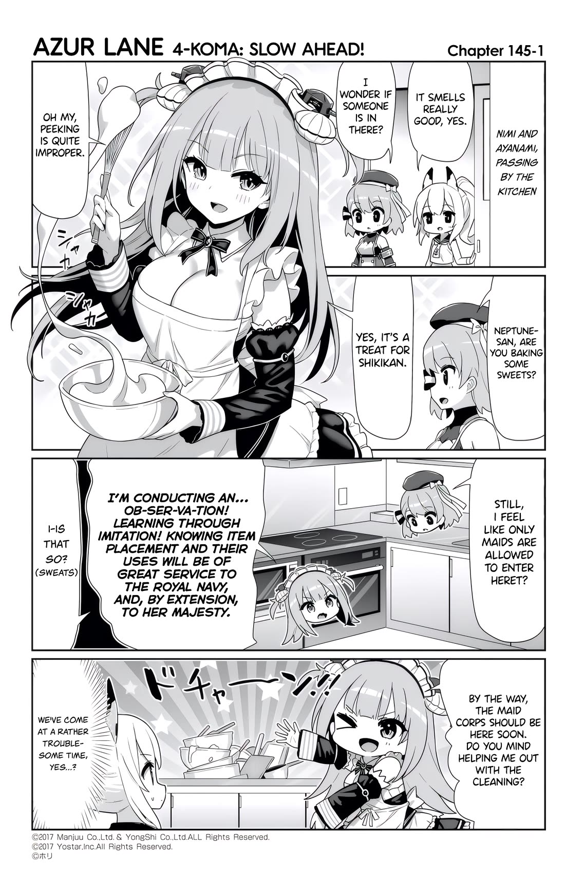 Azur Lane 4-koma: Slow Ahead! Chapter 145 - Page 1