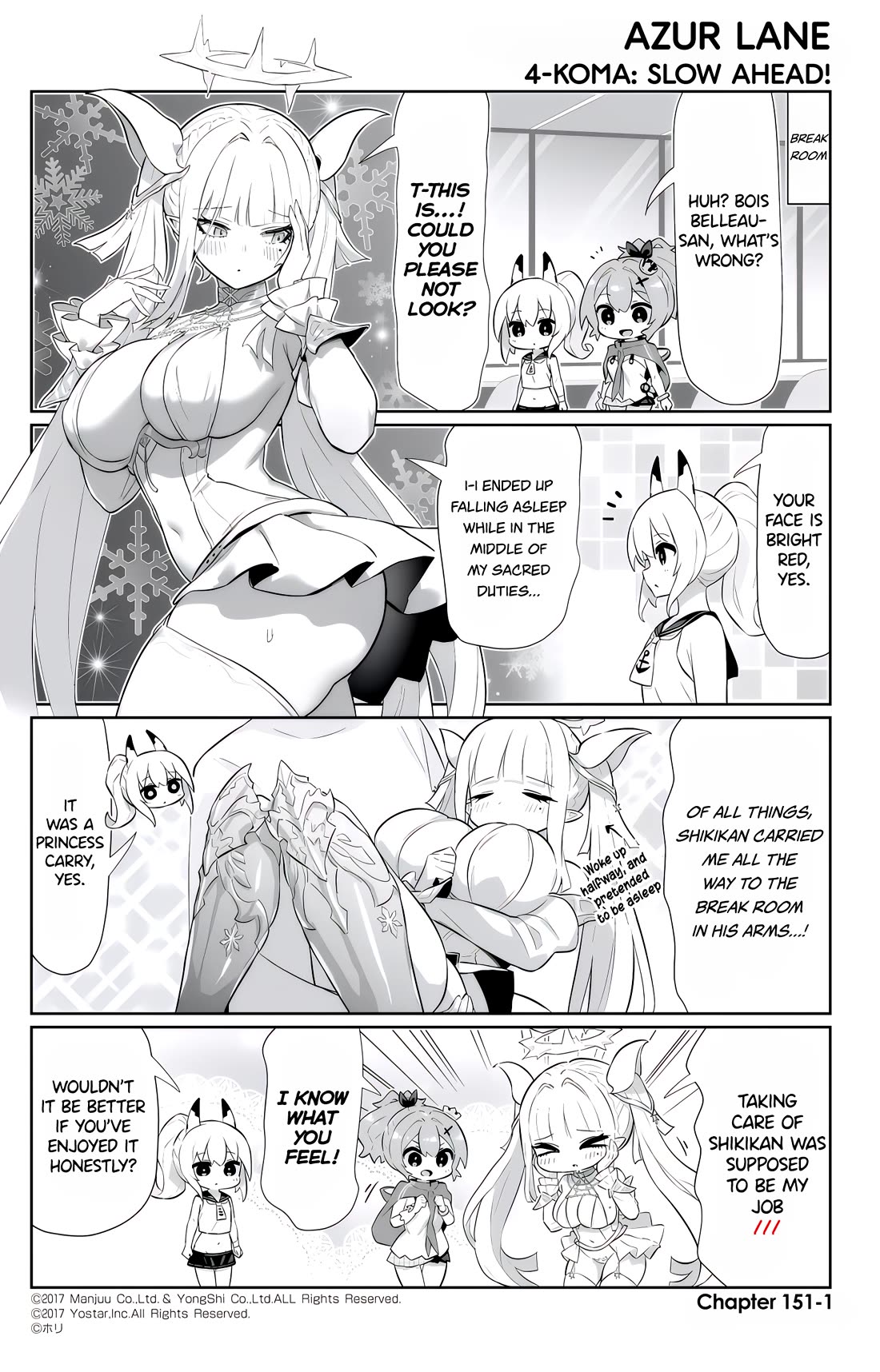 Azur Lane 4-koma: Slow Ahead! Chapter 151 - Page 1