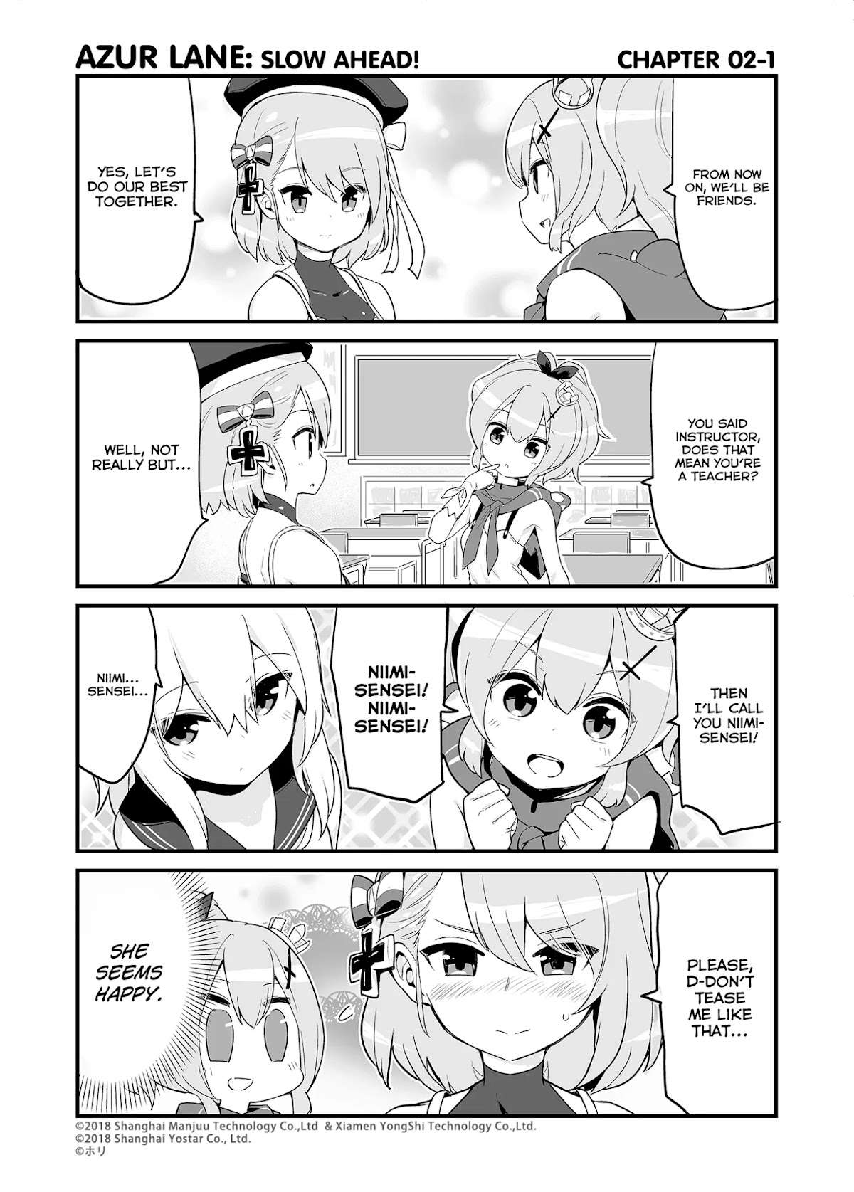 Azur Lane 4-koma: Slow Ahead! Chapter 2 - Page 1