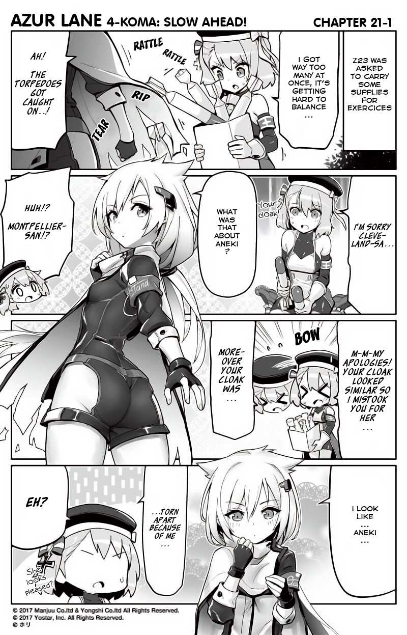Azur Lane 4-koma: Slow Ahead! Chapter 21 - Page 1