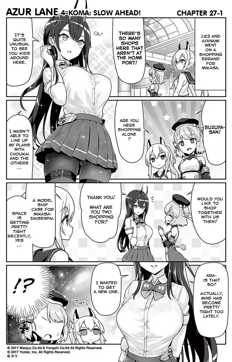 Azur Lane 4-koma: Slow Ahead! Chapter 27 - Page 1