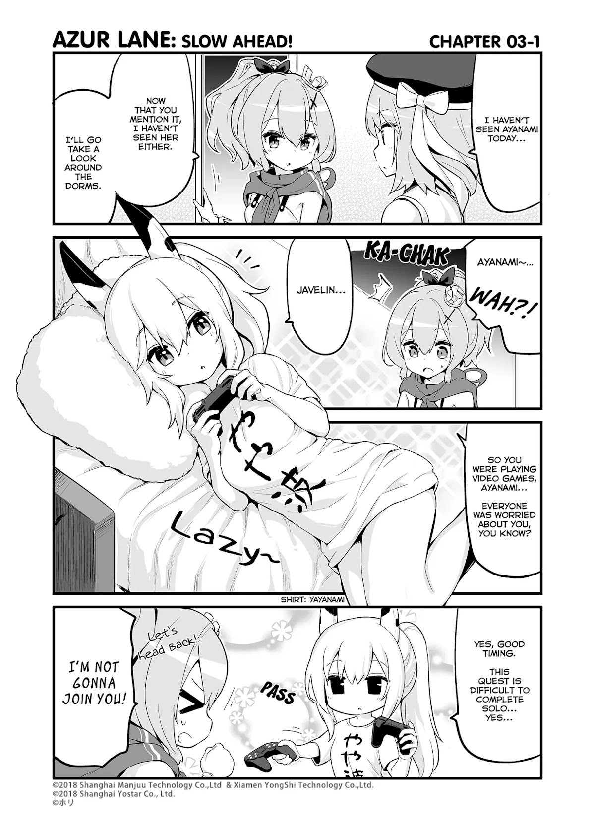 Azur Lane 4-koma: Slow Ahead! Chapter 3 - Page 1
