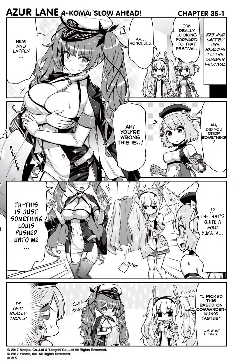 Azur Lane 4-koma: Slow Ahead! Chapter 35 - Page 1