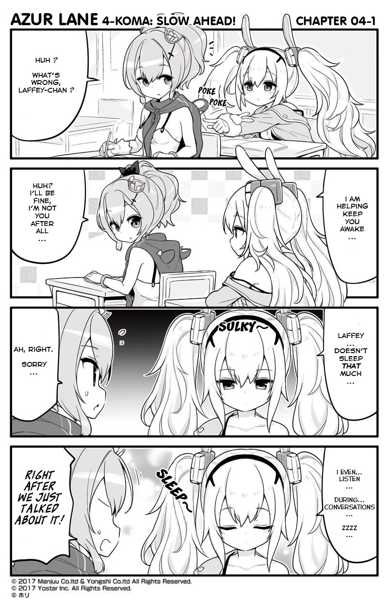 Azur Lane 4-koma: Slow Ahead! Chapter 4 - Page 1