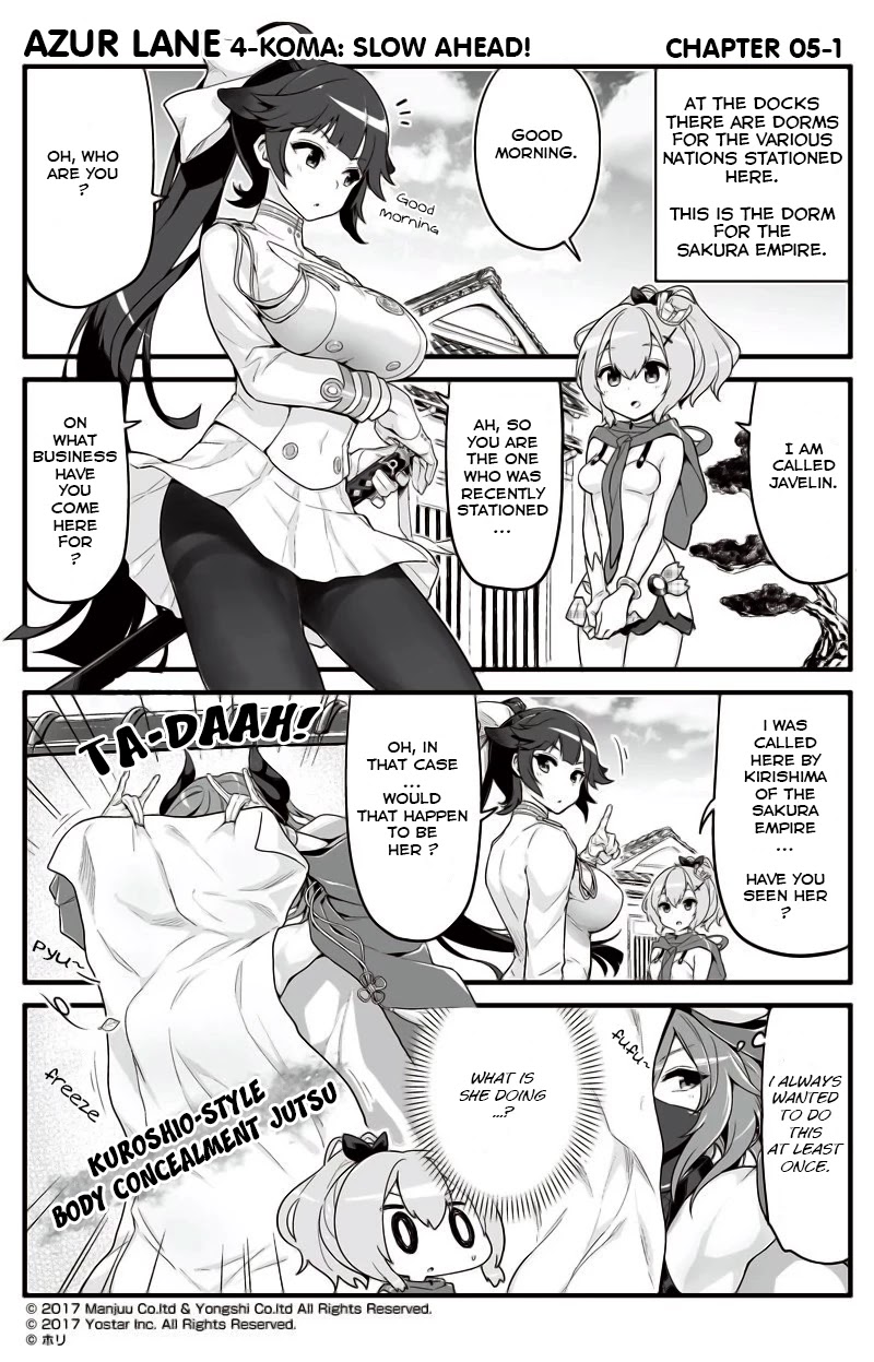 Azur Lane 4-koma: Slow Ahead! Chapter 5 - Page 1