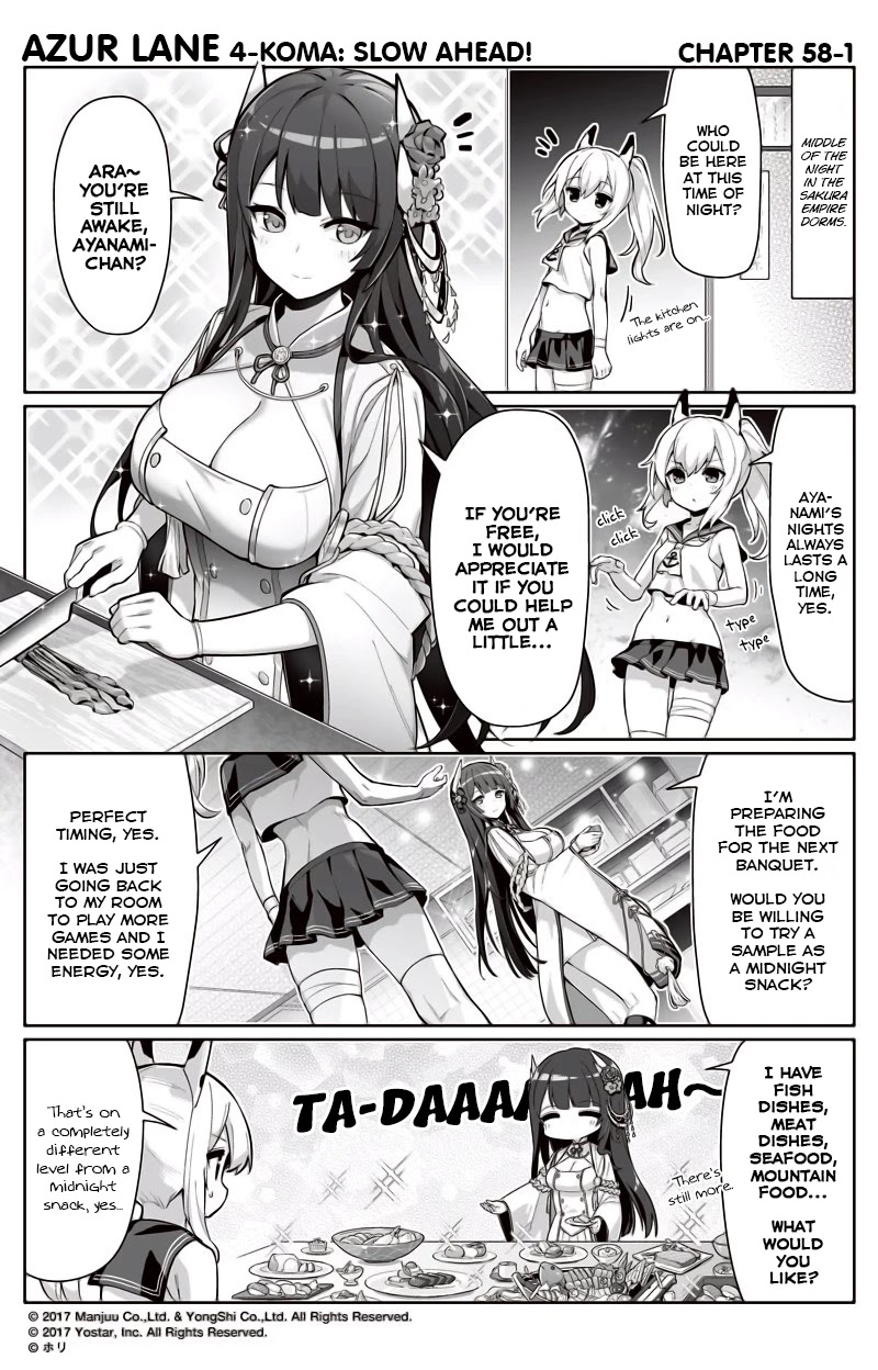 Azur Lane 4-koma: Slow Ahead! Chapter 58 - Page 1