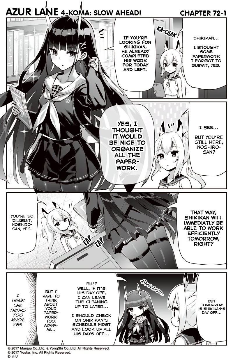 Azur Lane 4-koma: Slow Ahead! Chapter 72 - Page 1