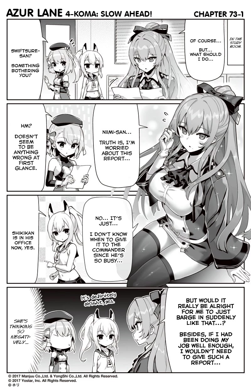 Azur Lane 4-koma: Slow Ahead! Chapter 73 - Page 1