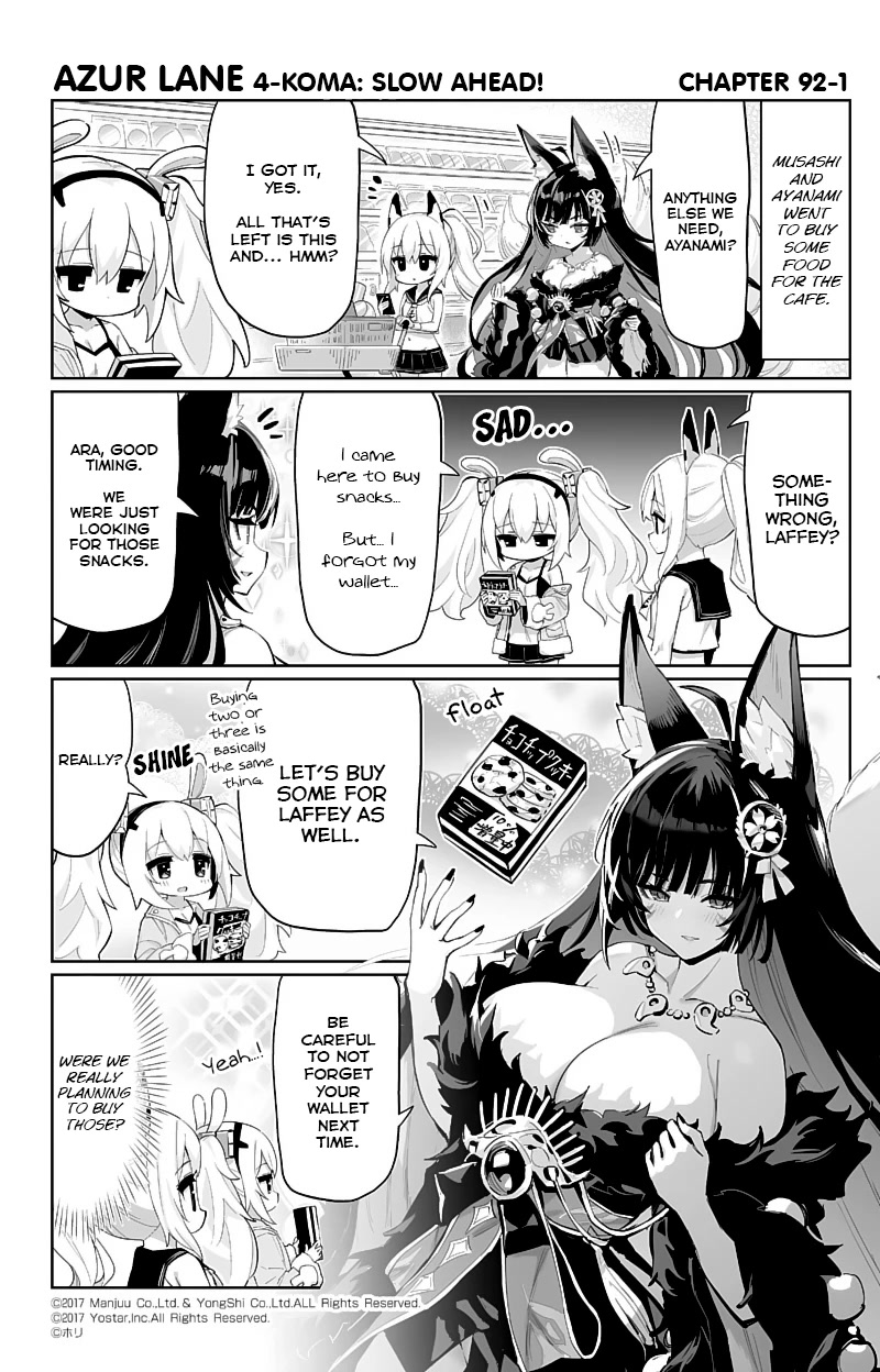 Azur Lane 4-koma: Slow Ahead! Chapter 92 - Page 1