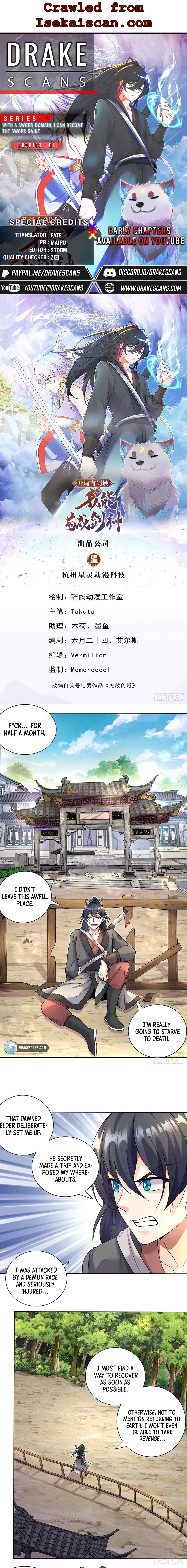 Becoming A Sword Deity By Expanding My Sword Domain Chapter 1 - Page 0