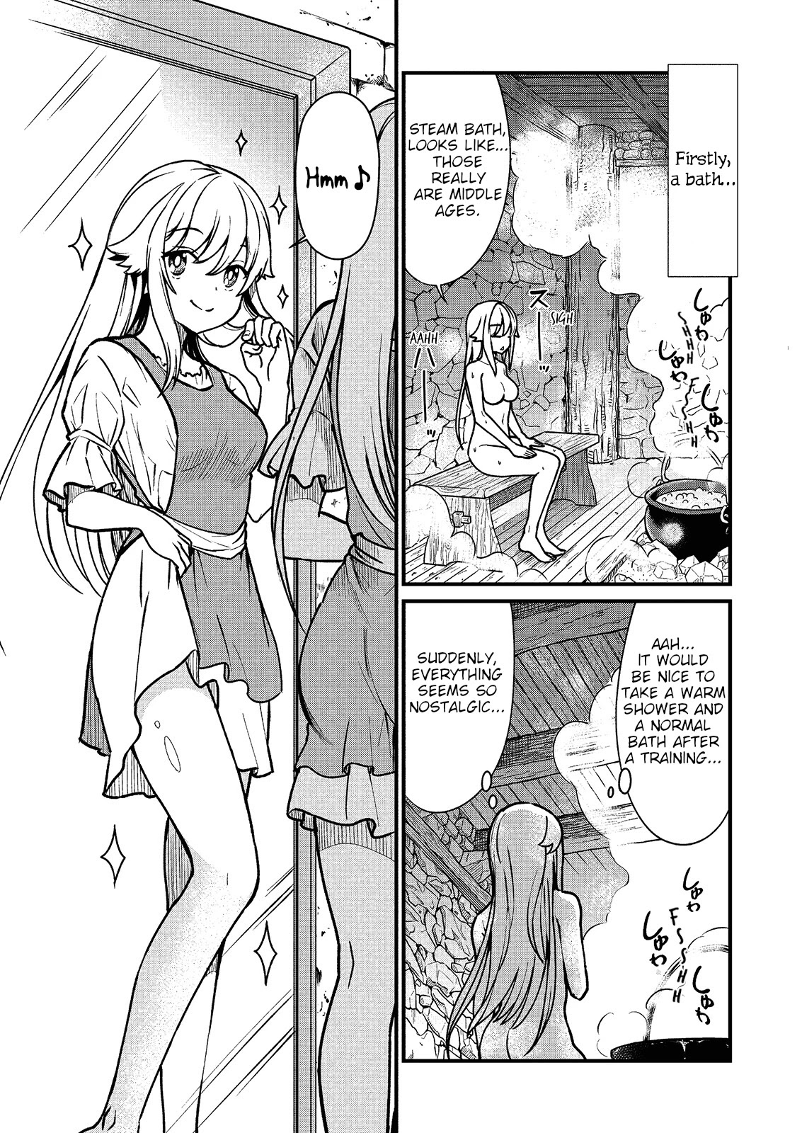 Becoming Princess Knight and Working at Yuri Brothel Chapter 1 - Page 13