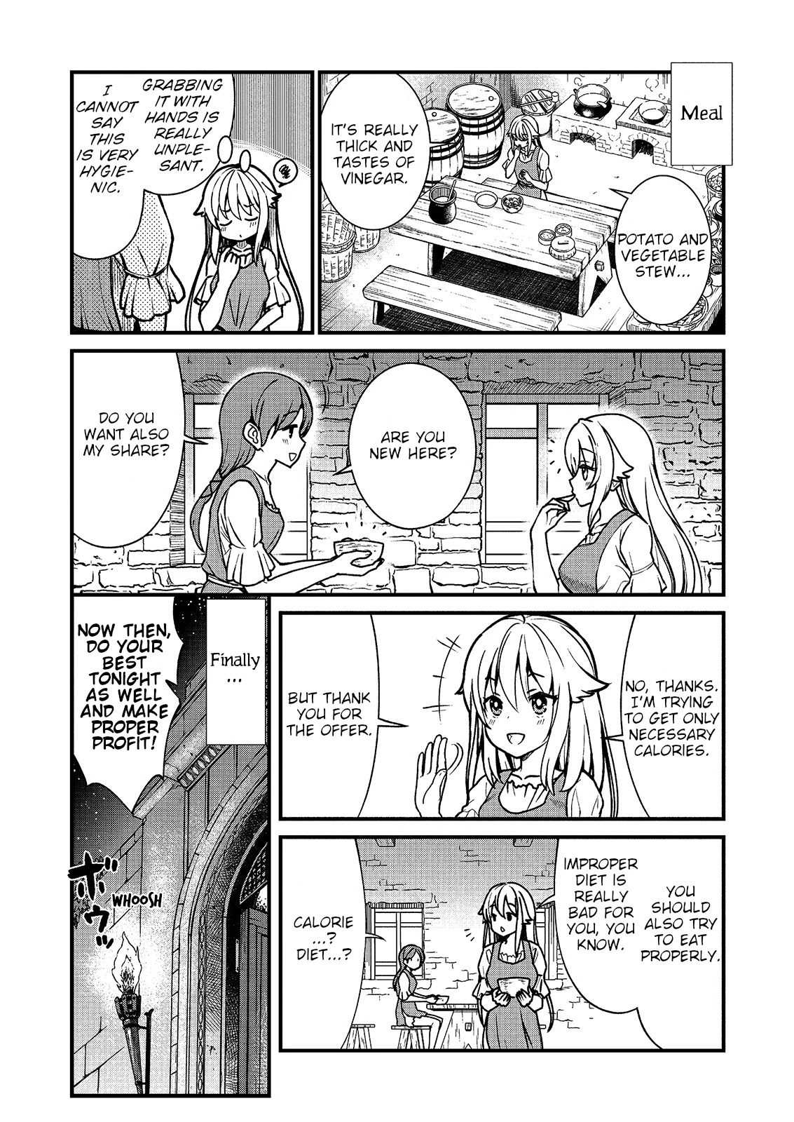 Becoming Princess Knight and Working at Yuri Brothel Chapter 1 - Page 14